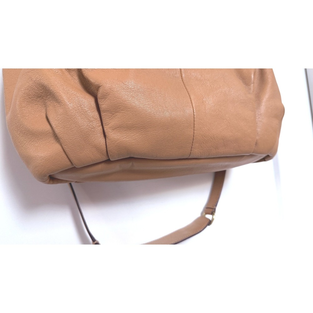 Coach Ashley Tan Camel Leather Satchel Crossbody Bag F23684 Gold Hardware - Picture 5 of 8